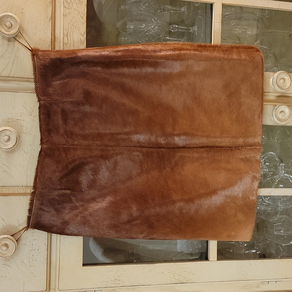 Wilsons Skirt Leather Hair on Cow Outside